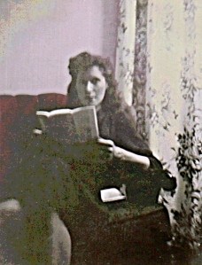 Mom Reading a Letter (Posterized and Rescued Snapshot) - Version 2